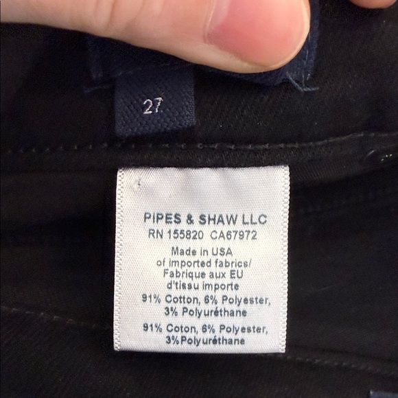 Veronica Beard Ryleigh SlimHigh Rise Straight Ankle Jeans in Onyx Size 27 - Picture 14 of 16